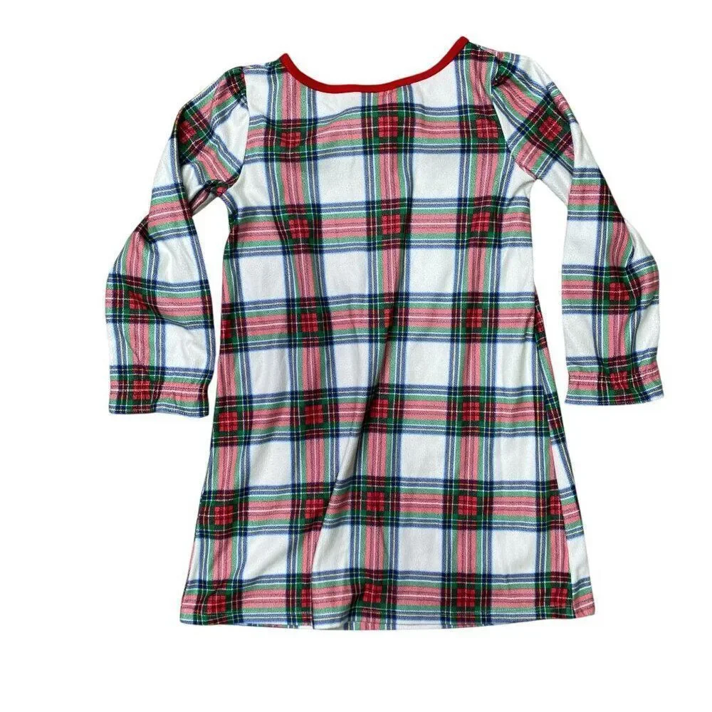 Wondershop Plaid Christmas Nightgown Girls Size 6